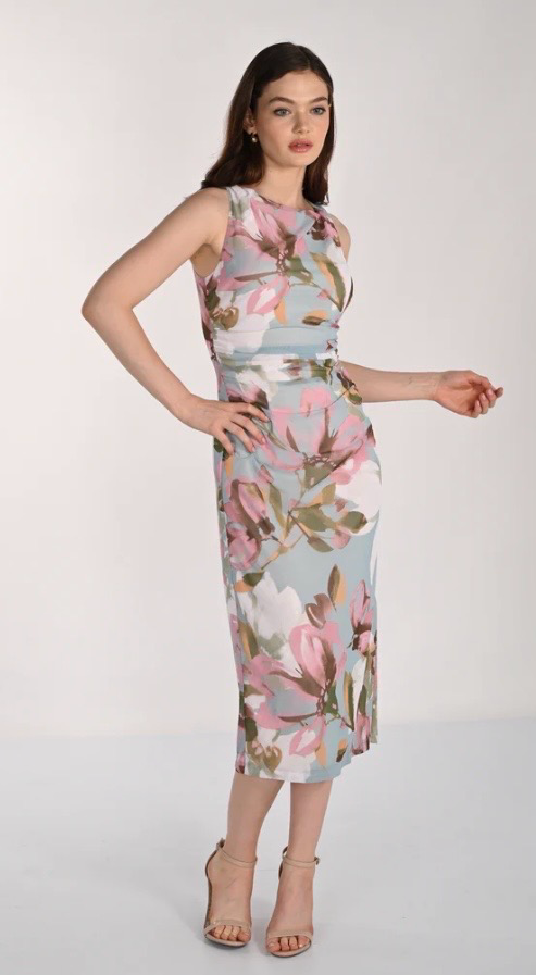 Frank Lyman Seaford Pink Ruched Tulle Dress -261362