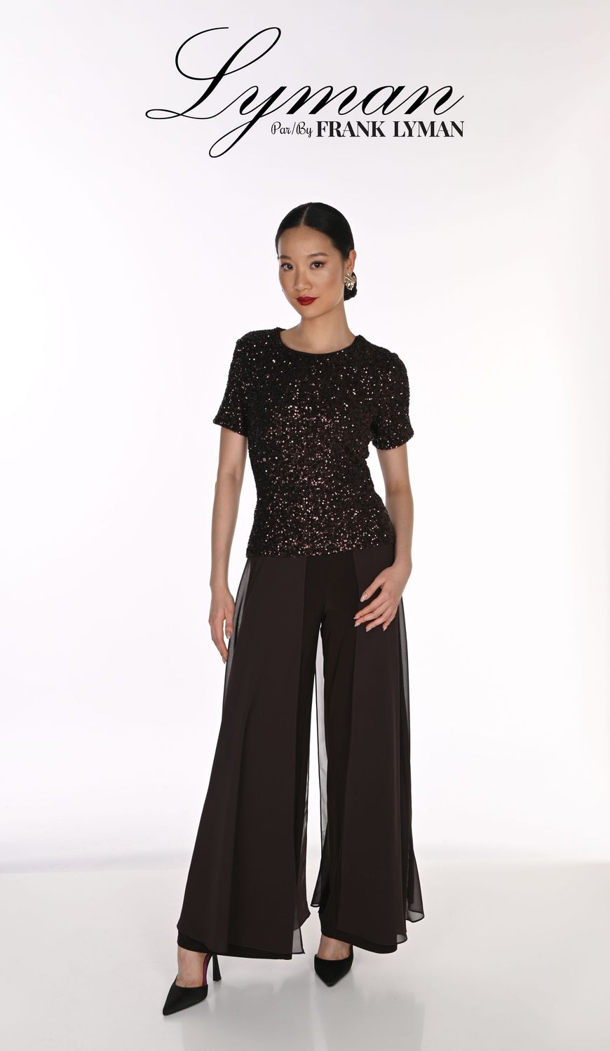 Frank Lyman 906 Mocha Woven Pant 198256 Frank Lyman 906 Mocha Woven Pant 198256