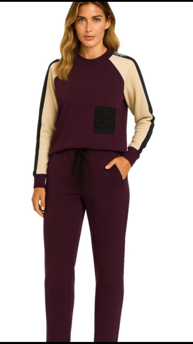 Orly Viscose Long Sleeve Top With Embellished Pockets And Sleeves -212606 Orly Viscose Long Sleeve Top With Embellished Pockets And Sleeves -212606