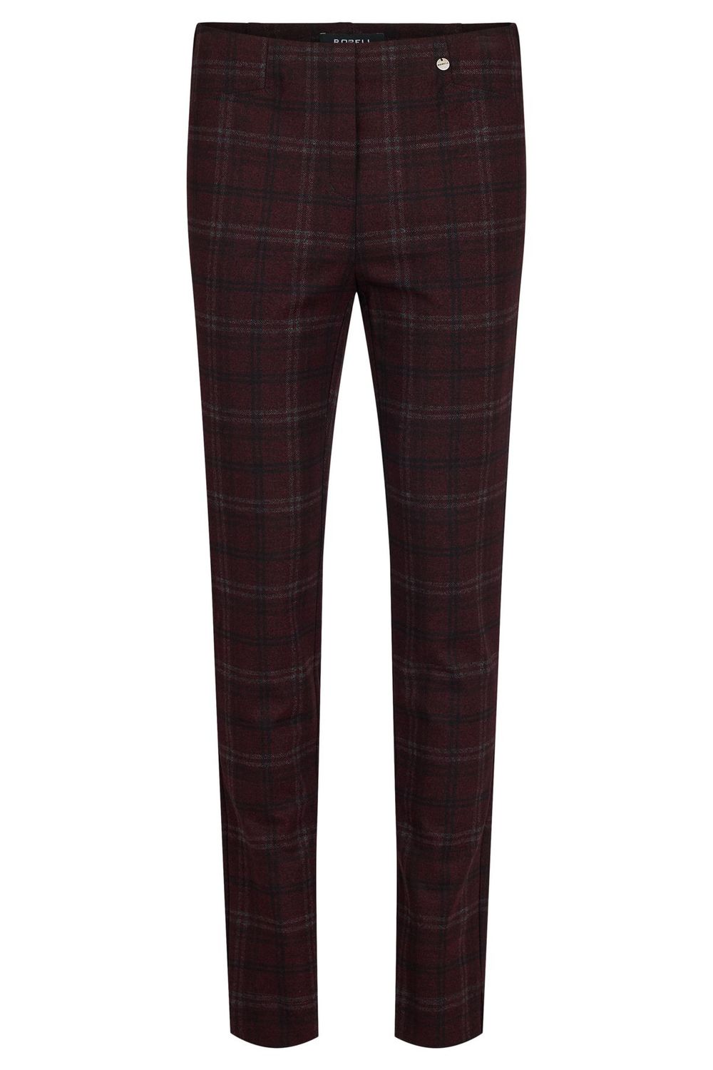 ROBELL TROUSERS BELLA 78 CM RED ( Burgundy Tartan Look)