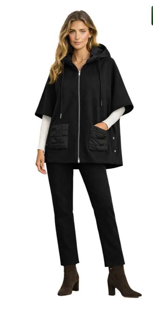 Orly Hooded Short sleeve Jacket/ Coat