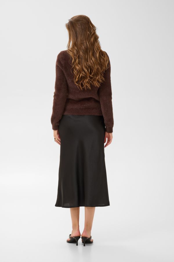 CREAM CRinaya LS Knit Pullover 10615548 In Brown And In Cream