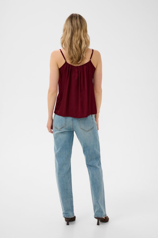 CREAM CRAnna Top 10611224 In Cabernet And In Chocolate Brown