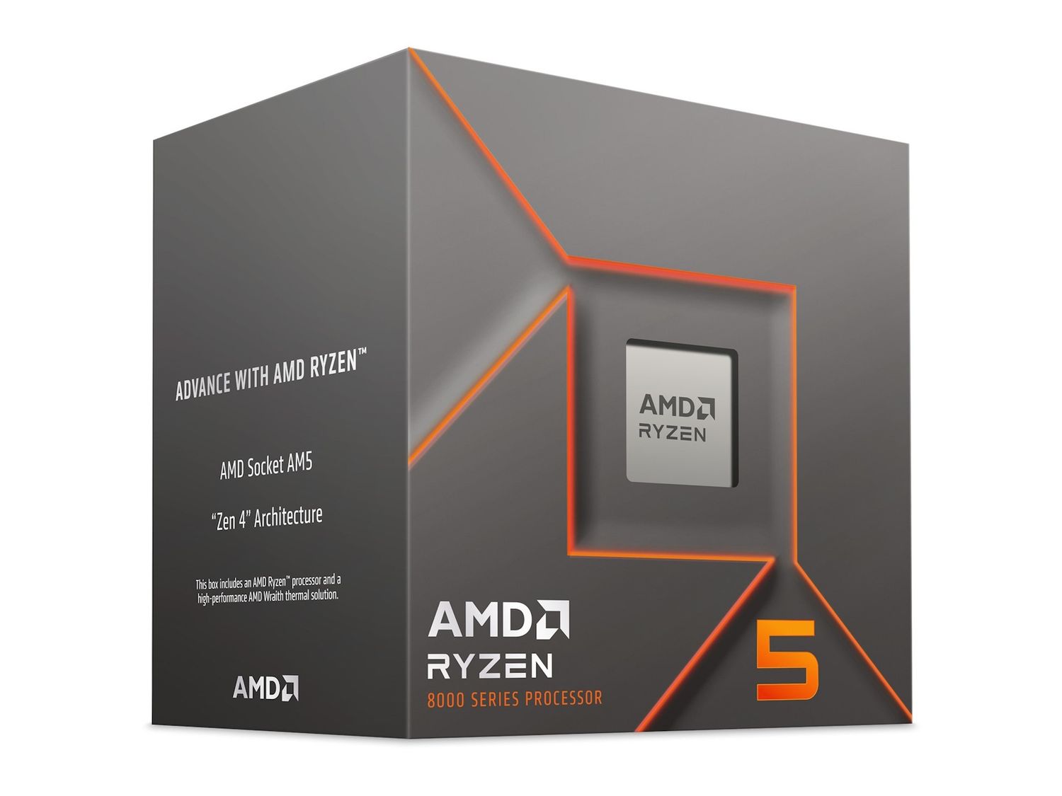AMD Ryzen 5 8400F  AMD Ryzen™ 5, Socket AM5 4 nm, AMD, 8400F, 4.2 GHz