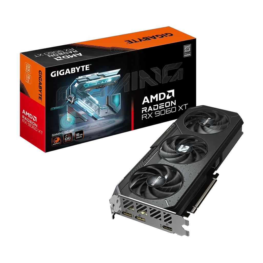 ​GIGABYTE Radeon RX 9060 XT GAMING OC 16G Graphics Card - 16GB GDDR6, 128bit