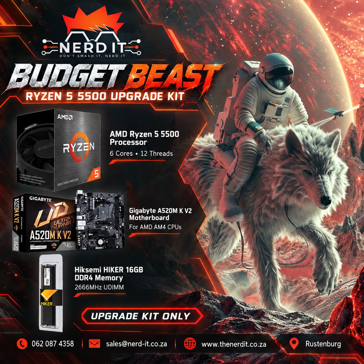Ryzen 5 5500 Budget beast Upgrade kit