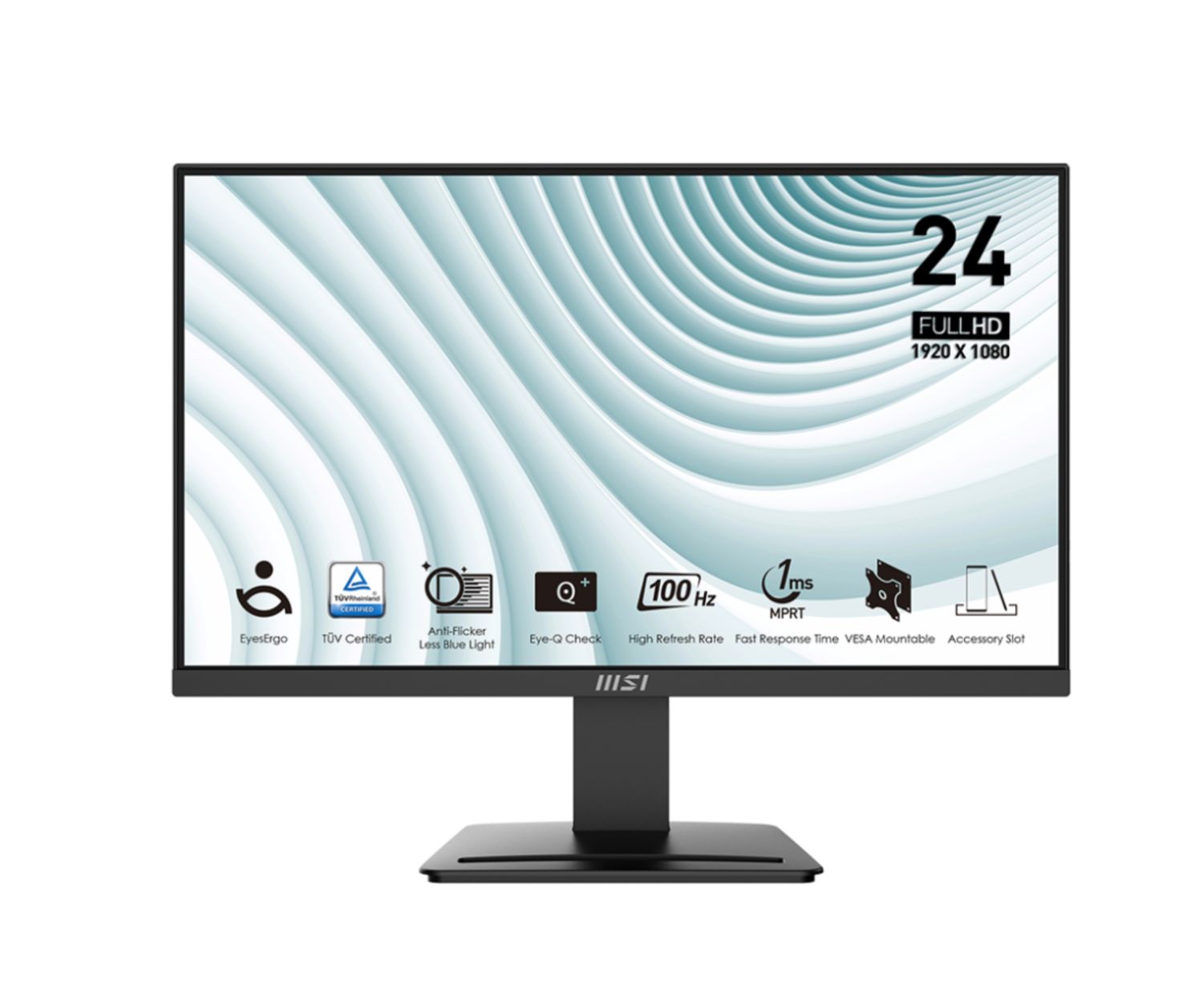 MSI PRO MP2412 100Hz 24″ Monitor — Black