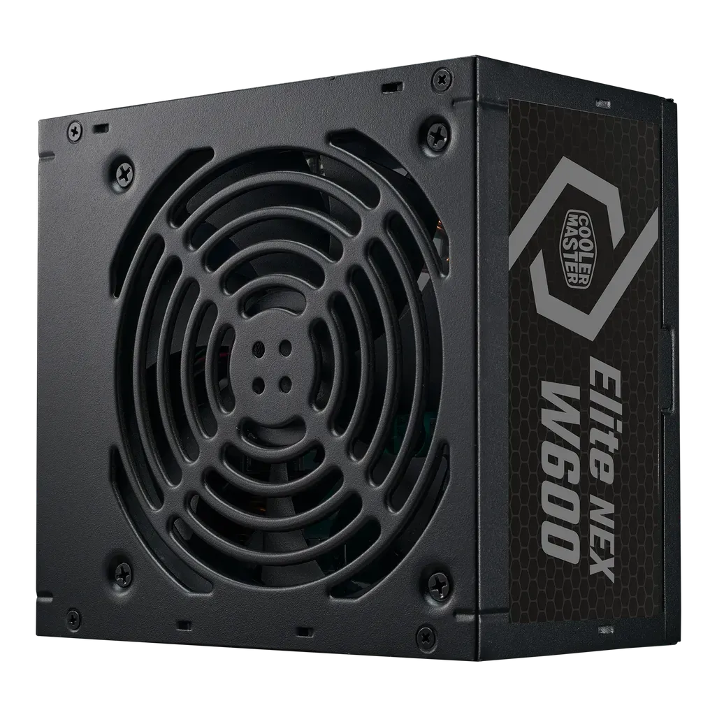 Cooler Master ELITE NEX White 600 230V Black Mesh Cable, 600 W, 200 - 240 V, 50/60 Hz, 4.5 A, Active, 110 W