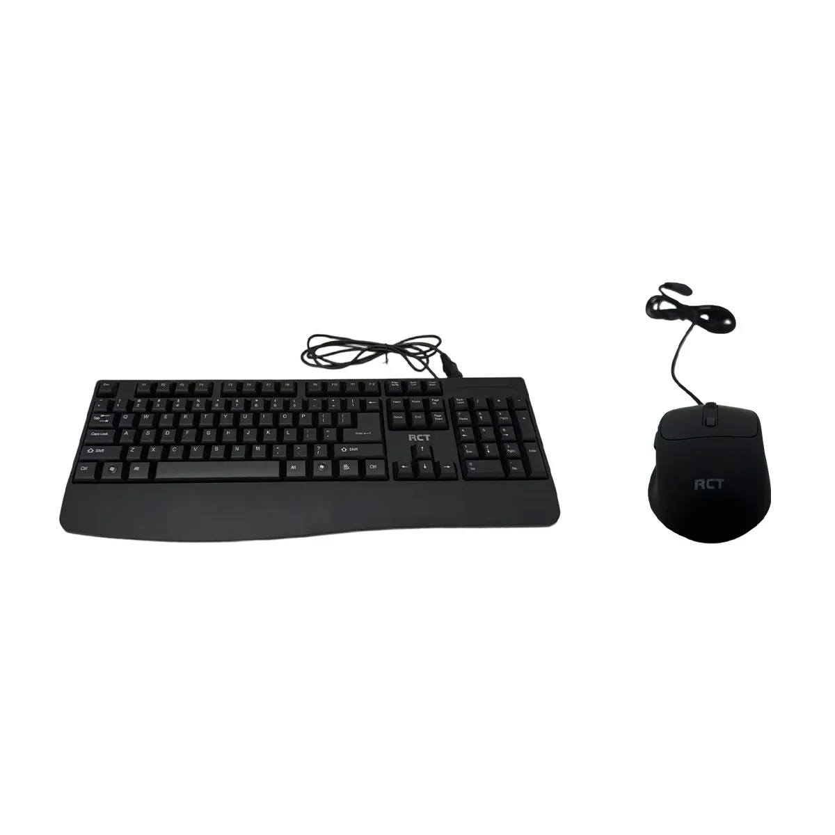 Rct Peripherals Rct Wired USB Keyboard &amp; Mouse Combo | 104-KEY Membrane Keyboard | Ai Tool Key | Optical Mouse; 1000-3200 DPI
