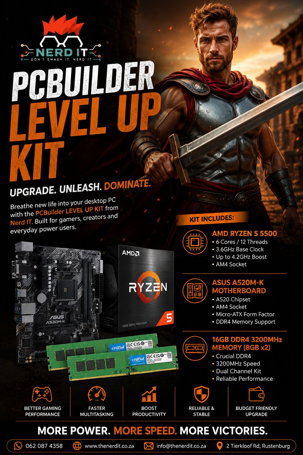 PCBuilder AMD Ryzen 5 5500 LEVEL UP Core Upgrade Kit