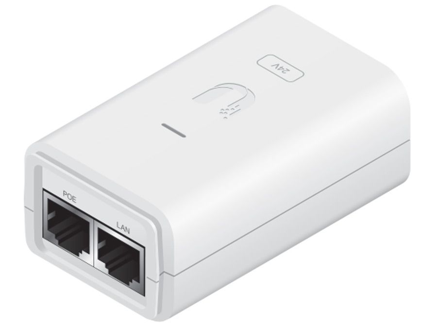 Ubiquiti Gigabit PoE Adapter 24V 12W with Dedicated 3-pin to Clover Cable
