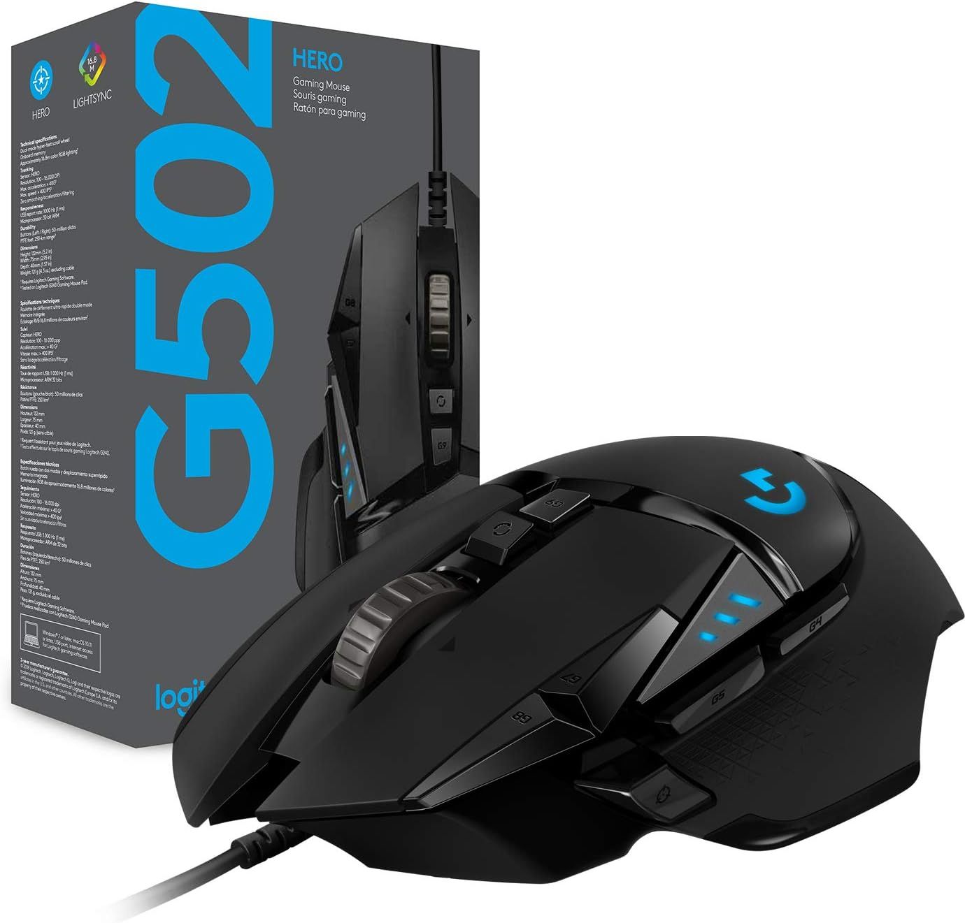 Logitech G502 HERO High Performance Gaming Mouse