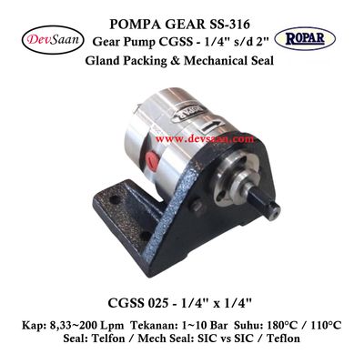 Gear Pump CGSS 025 (GP) Pompa Roda Gigi