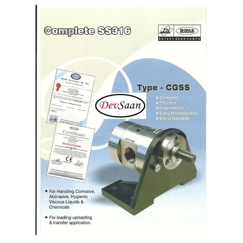 Gear Pump CGSS 040 (GP) Pompa Roda Gigi