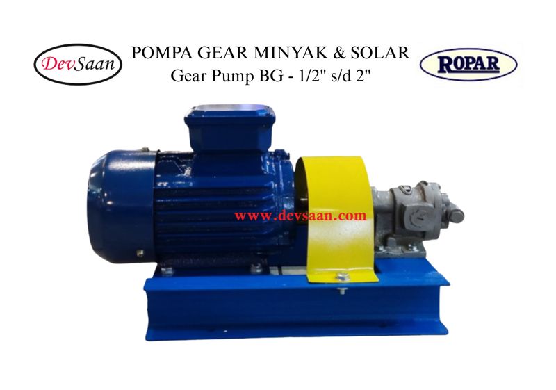 Gear Pump Helikal BG Terkopel