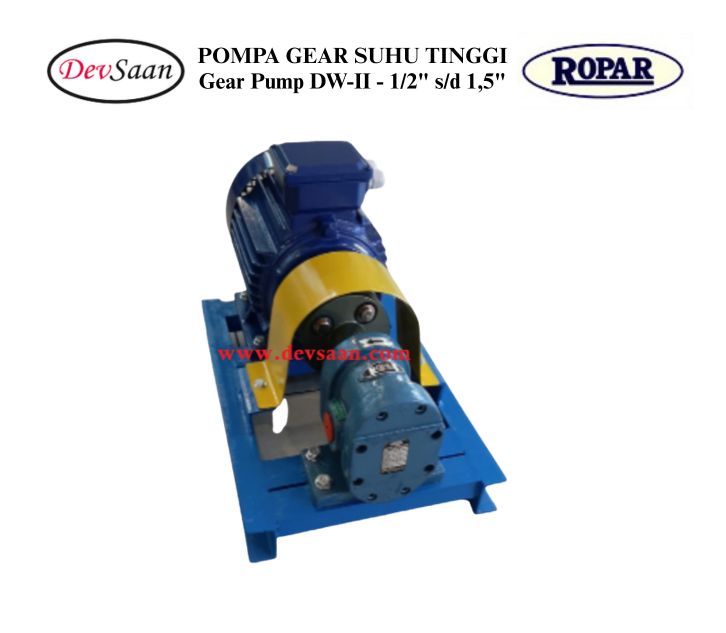 Gear Pump Helikal DW-II Tekanan Tinggi Terkopel