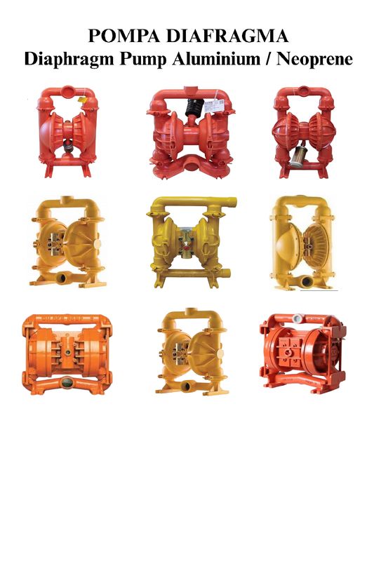 Aluminium Neoprene Pneumatic Diaphragm Pump