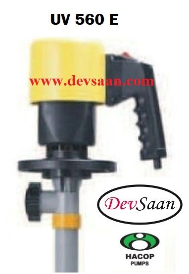 Drum Pump Polypropylene UV 560 E Pompa Drum 125 Cm