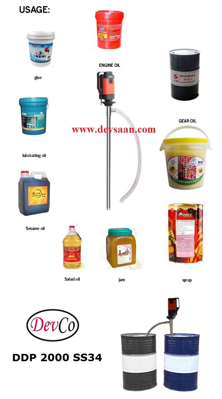 Drum Pump SS-304 DDP 2000 SS34 Pompa Drum