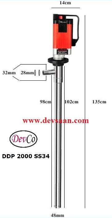 Drum Pump SS-304 DDP 2000 SS34 Pompa Drum