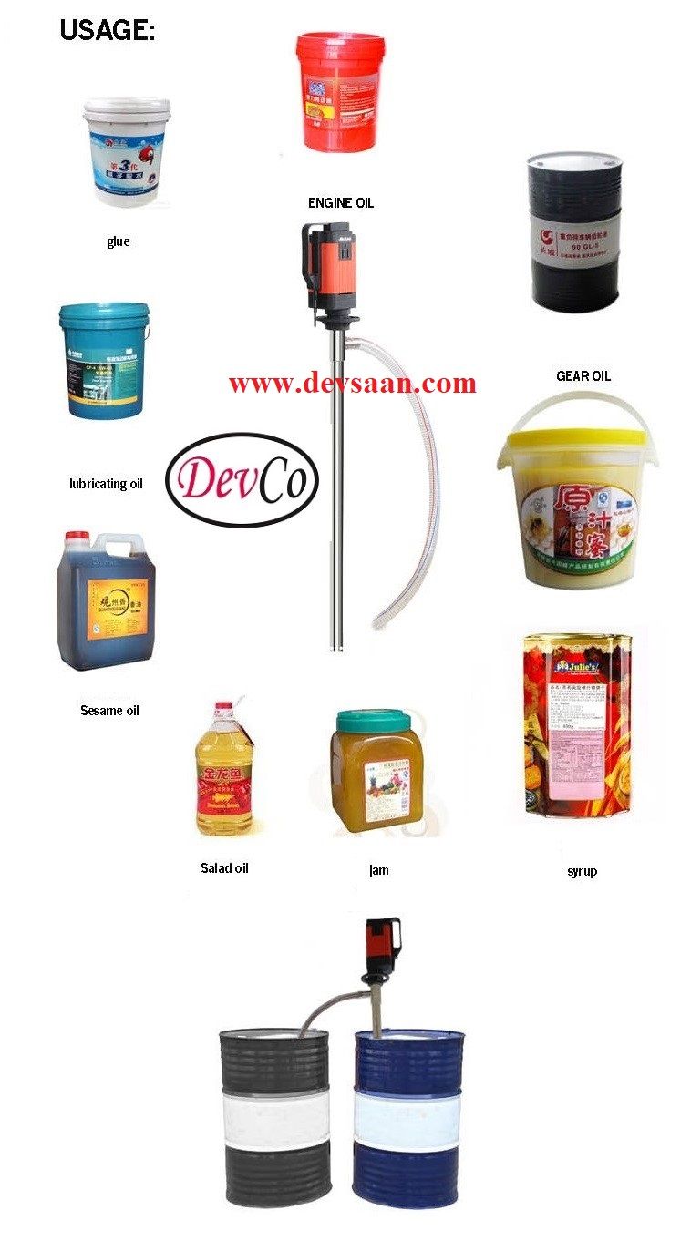 Drum Pump SS-304 DDP 2200 SS34 Pompa Drum