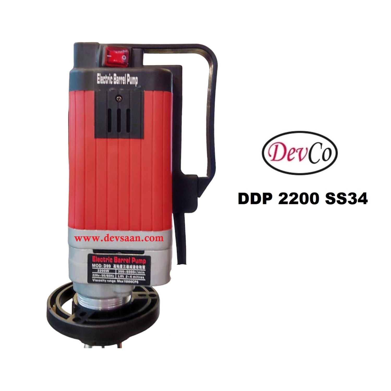Drum Pump SS-304 DDP 2200 SS34 Pompa Drum
