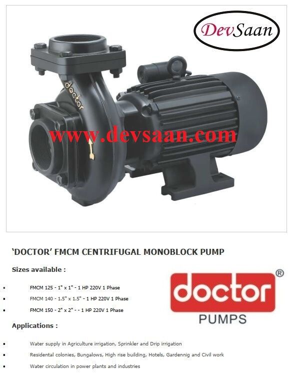 Centrifugal Monoblock Water Pump FMCM-125 Pompa Air
