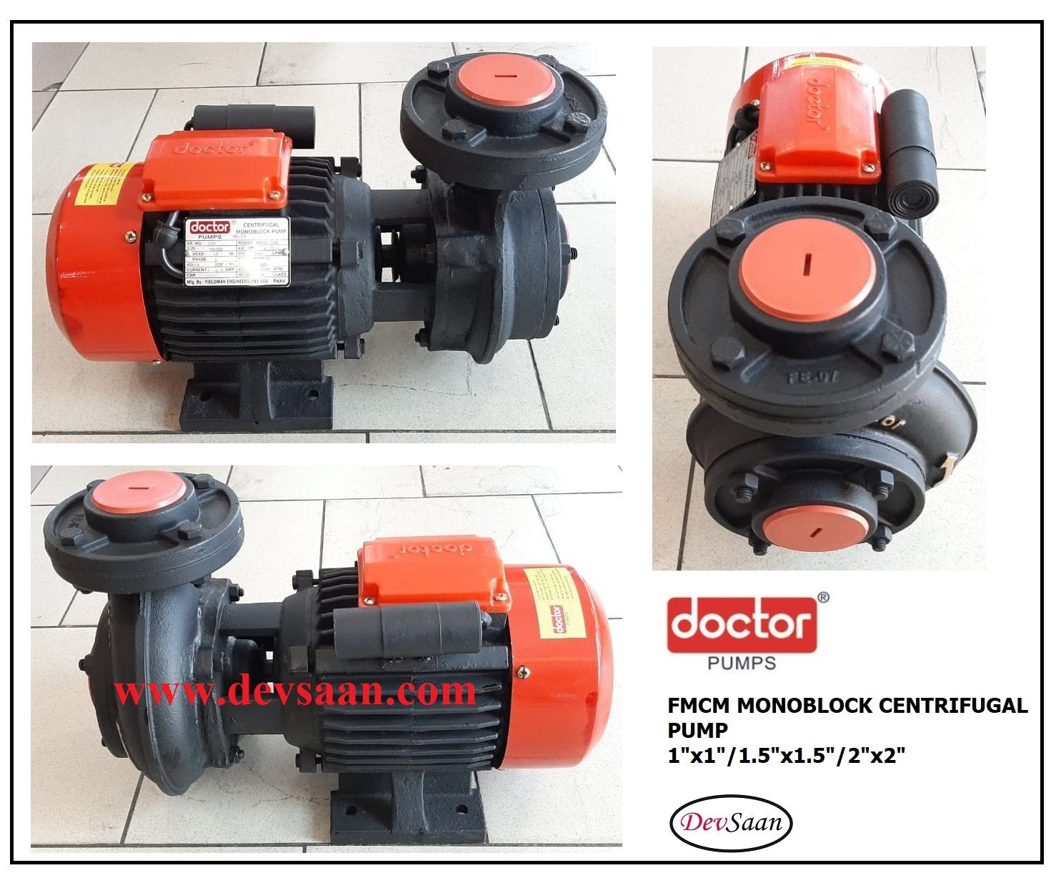 Centrifugal Monoblock Water Pump FMCM-140 Pompa Air