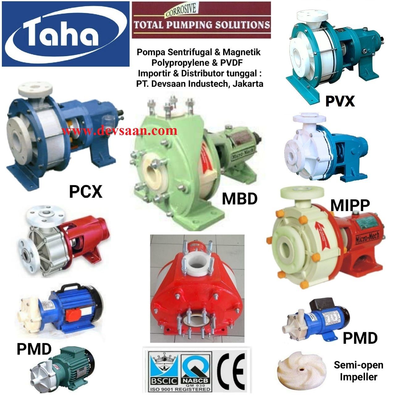 Centrifugal Pump PVDF PVX-100 Pompa Sentrifugal