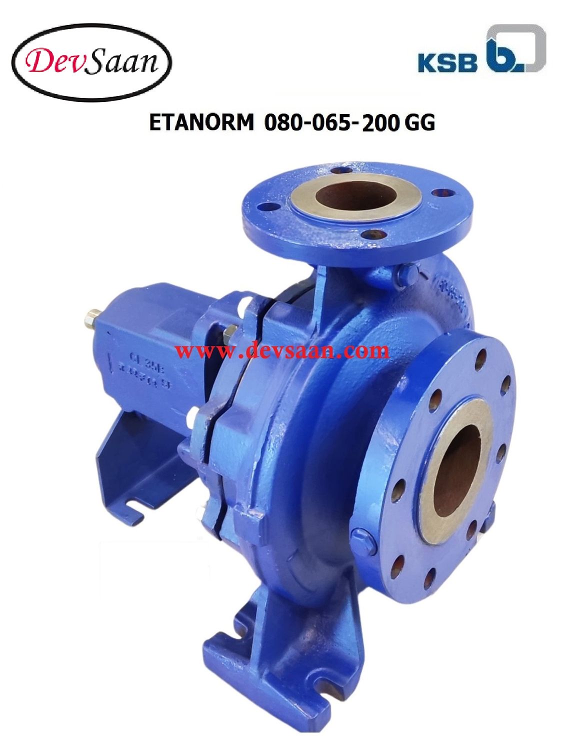Centrifugal Pump End Suction KSB Etanorm ETN 080-065-200 GG
