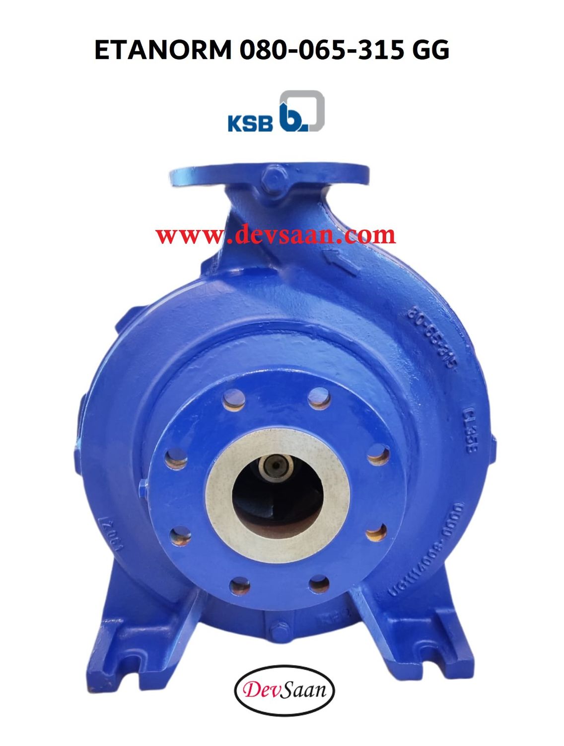 Centrifugal Pump End Suction KSB Etanorm ETN 080-065-315 GG