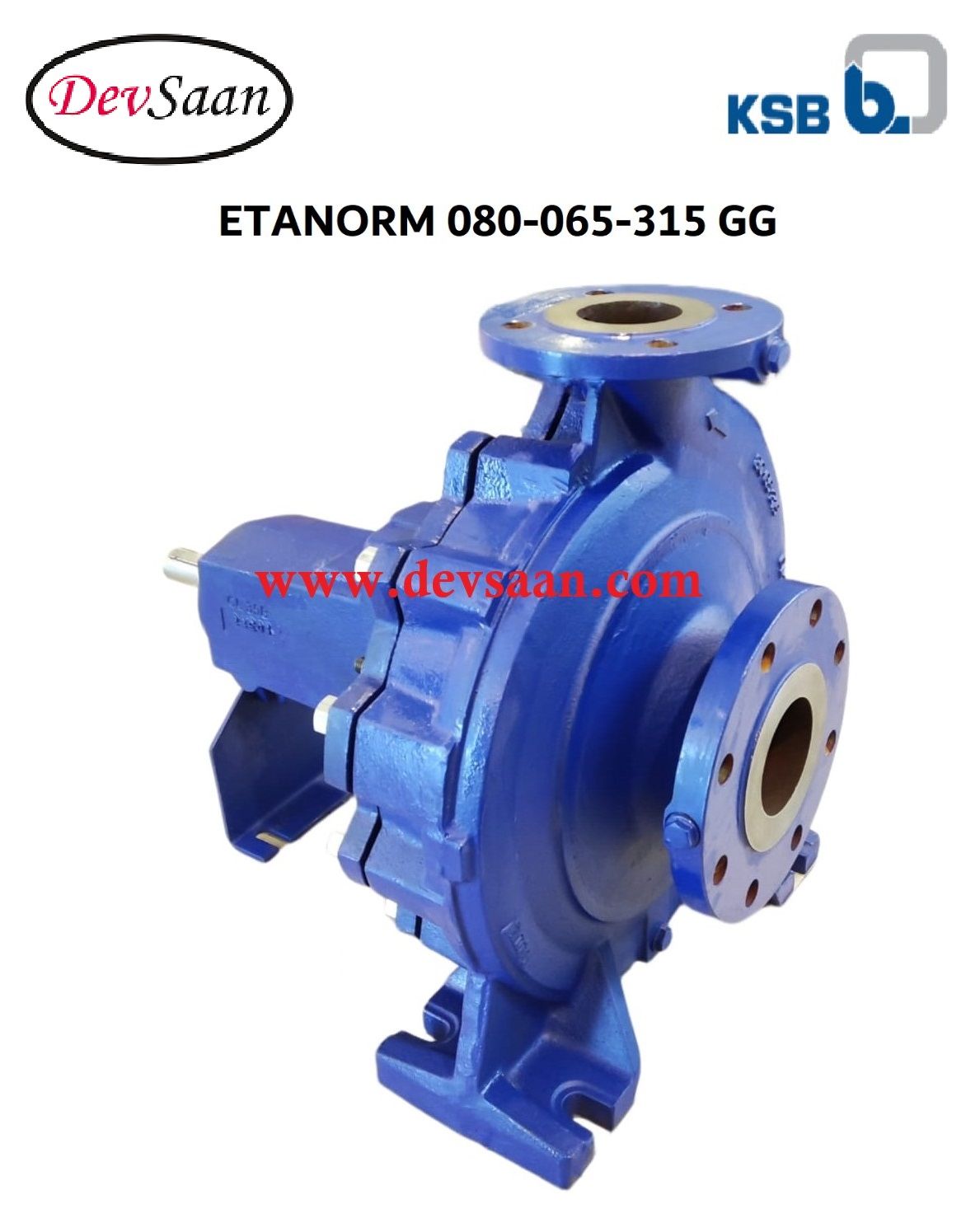 Centrifugal Pump End Suction KSB Etanorm ETN 080-065-315 GG