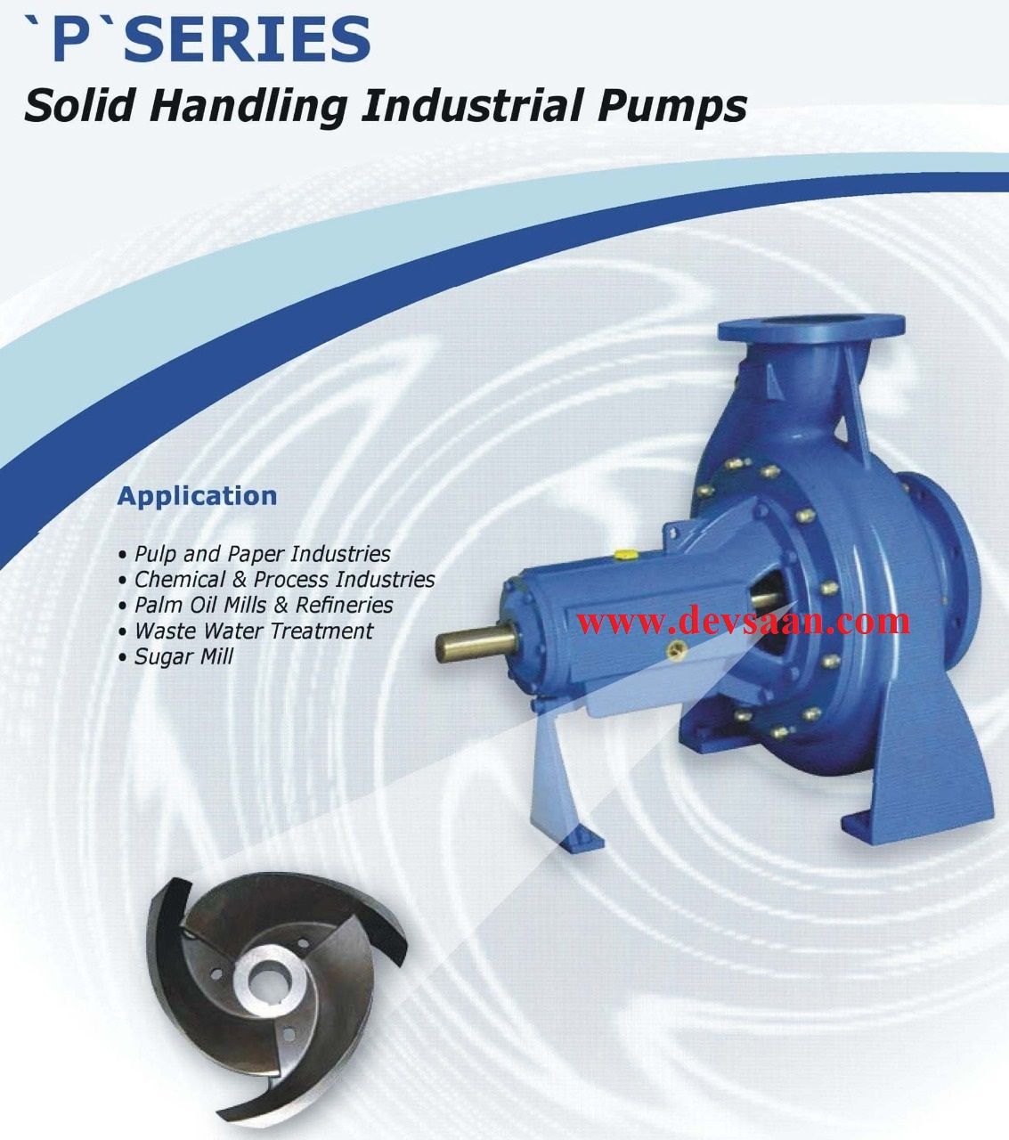 Solid Handling Centrifugal Pump P 80-265 Pompa Sentrifugal