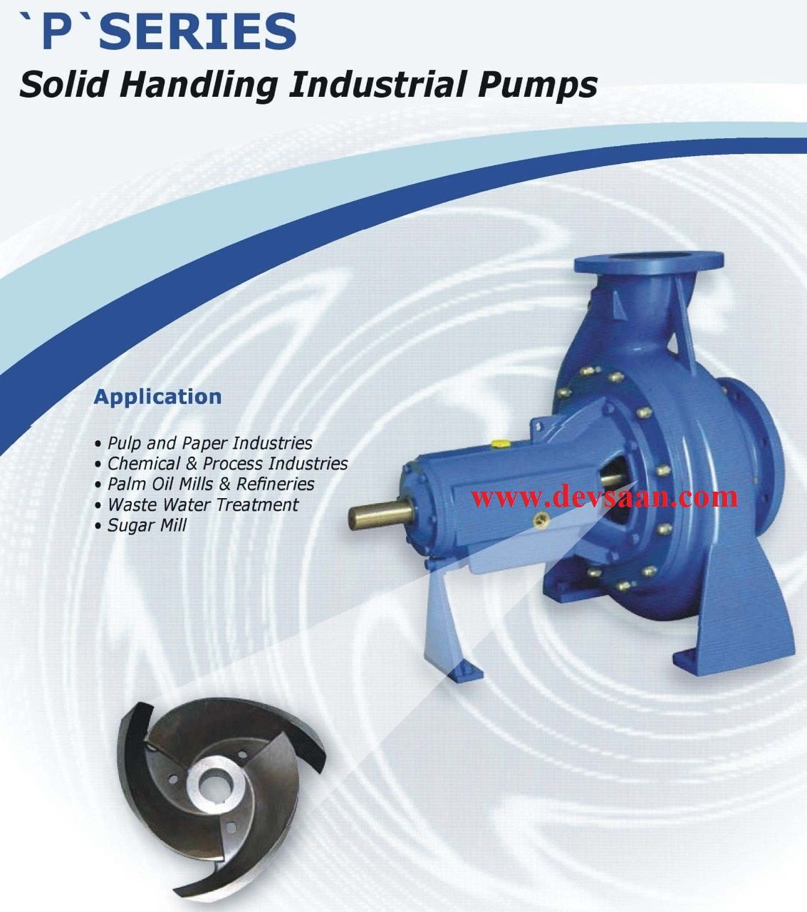 Solid Handling Centrifugal Pump P 200-380 Pompa Sentrifugal