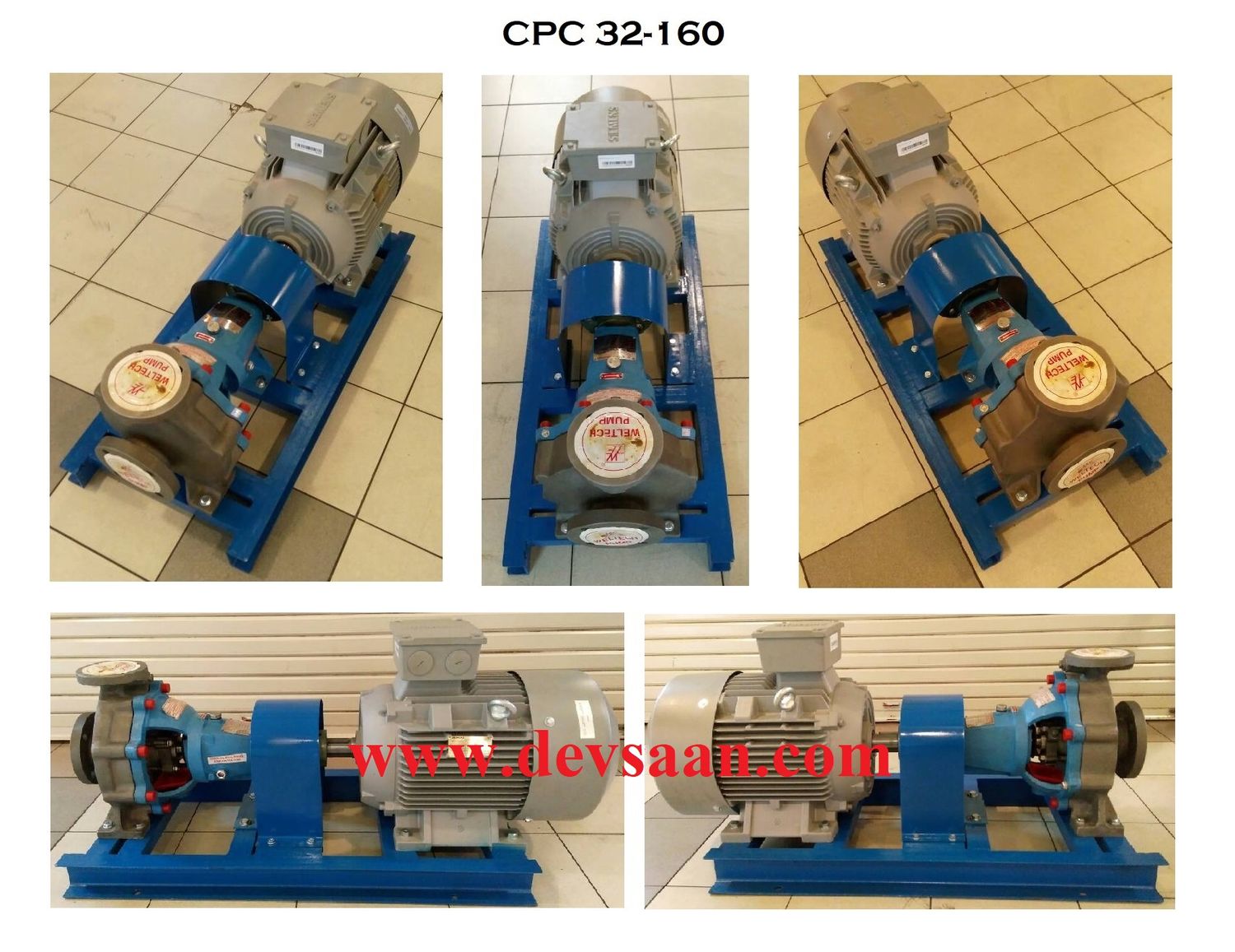 SS-316 Centrifugal Pump End Suction CPC 32-160 Pompa Sentrifugal