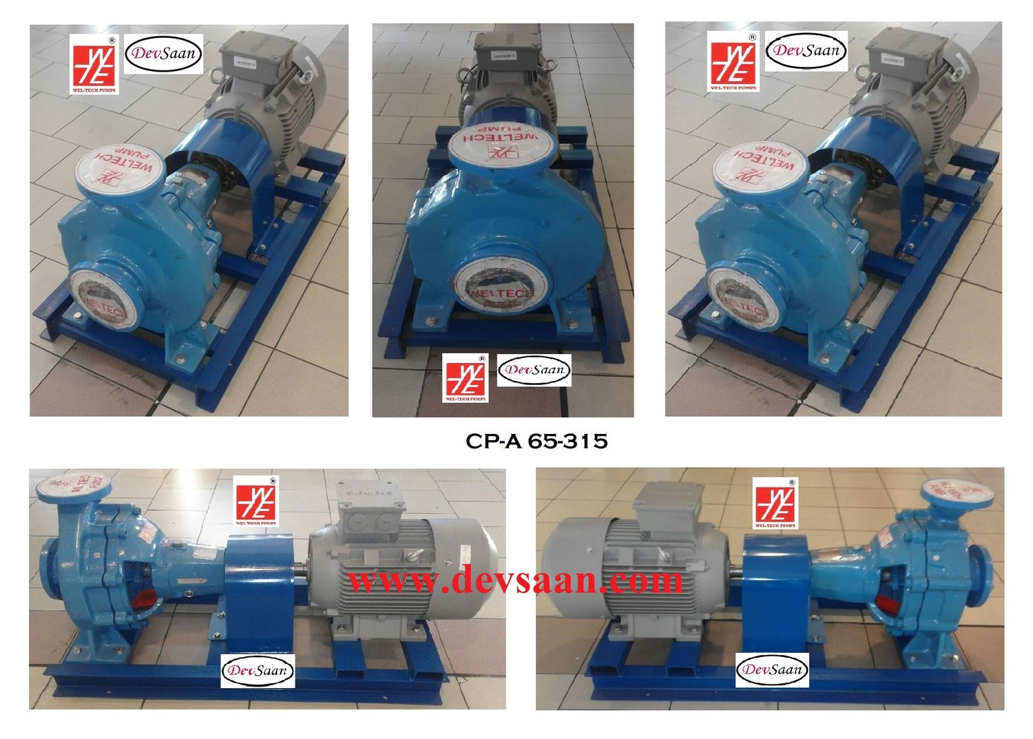 Centrifugal Pump Semi-Open Impeller CP-A 65-315 Pompa Sentrifugal