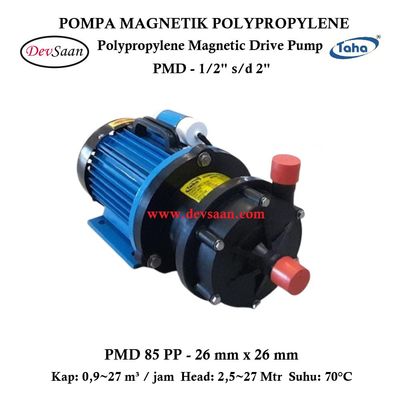 Polypropylene Magnetic Drive Pump PMD-85 Pompa Magnetik