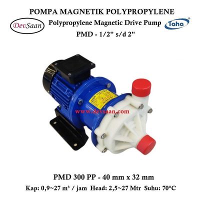 Polypropylene Magnetic Drive Pump PMD-300 Pompa Magnetik