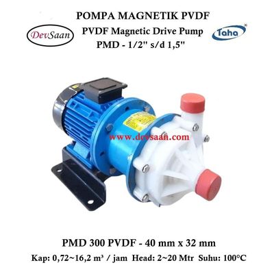 PVDF Magnetic Drive Pump PMD-300 Pompa Magnetik