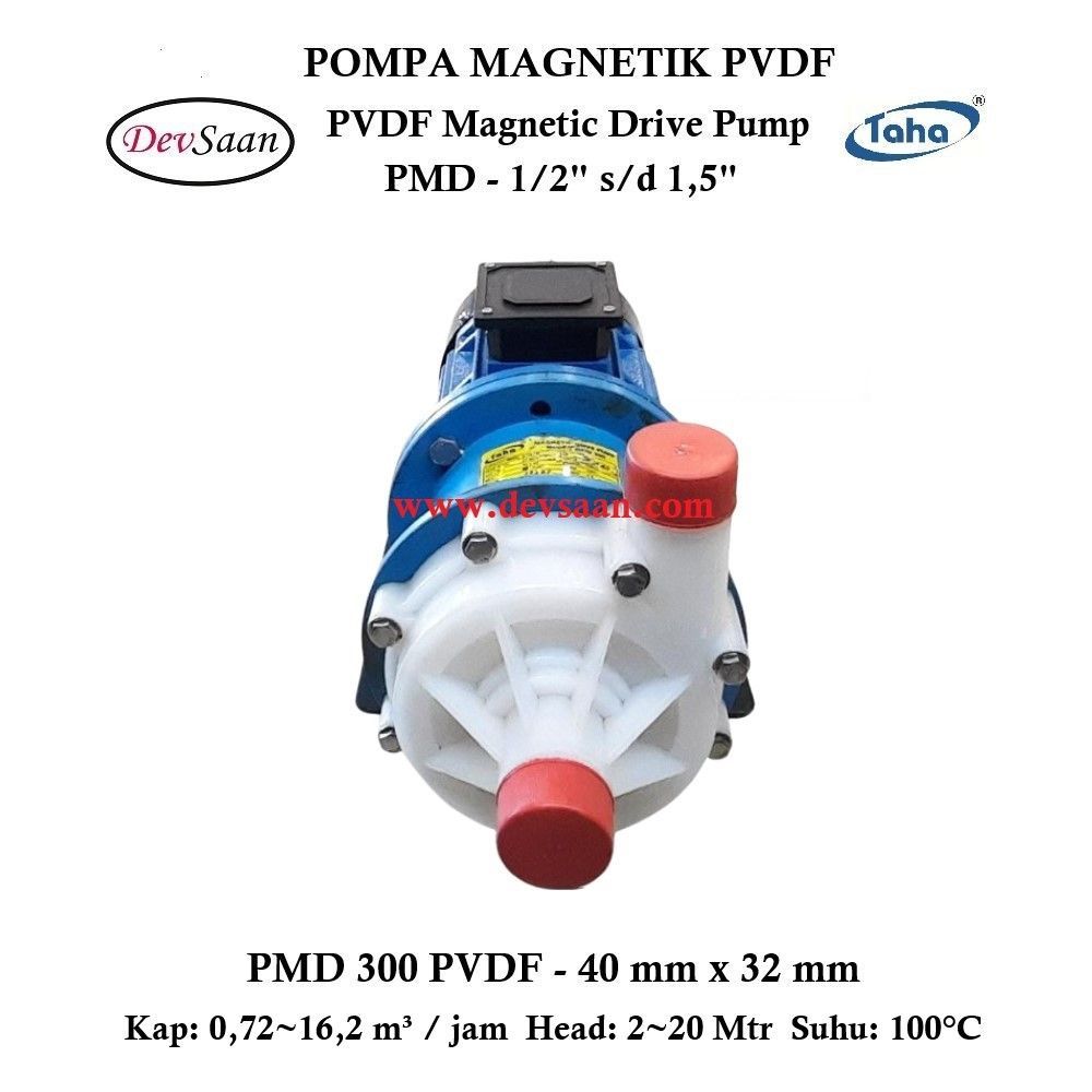 PVDF Magnetic Drive Pump PMD-300 Pompa Magnetik