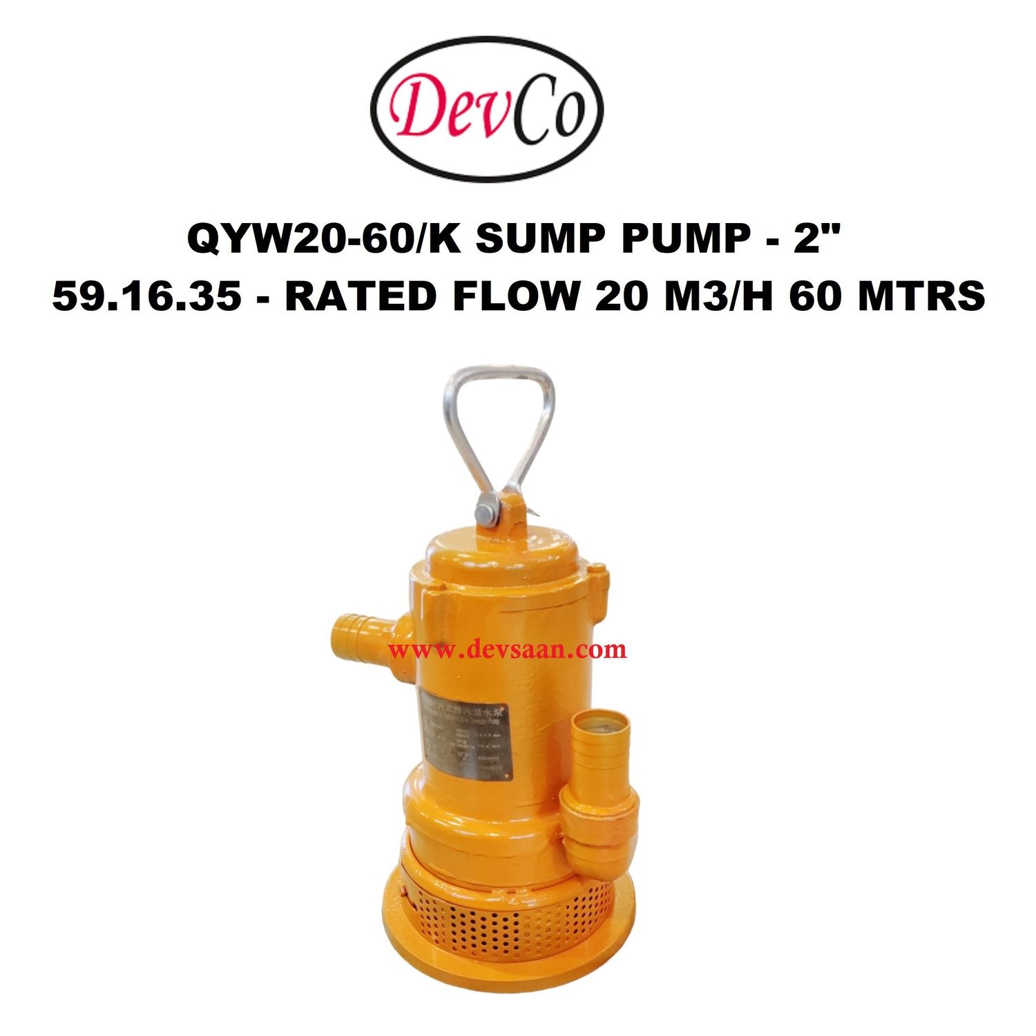 Pneumatic Sump Pump QYW20-60/K Pompa Celup Pneumatik 2"