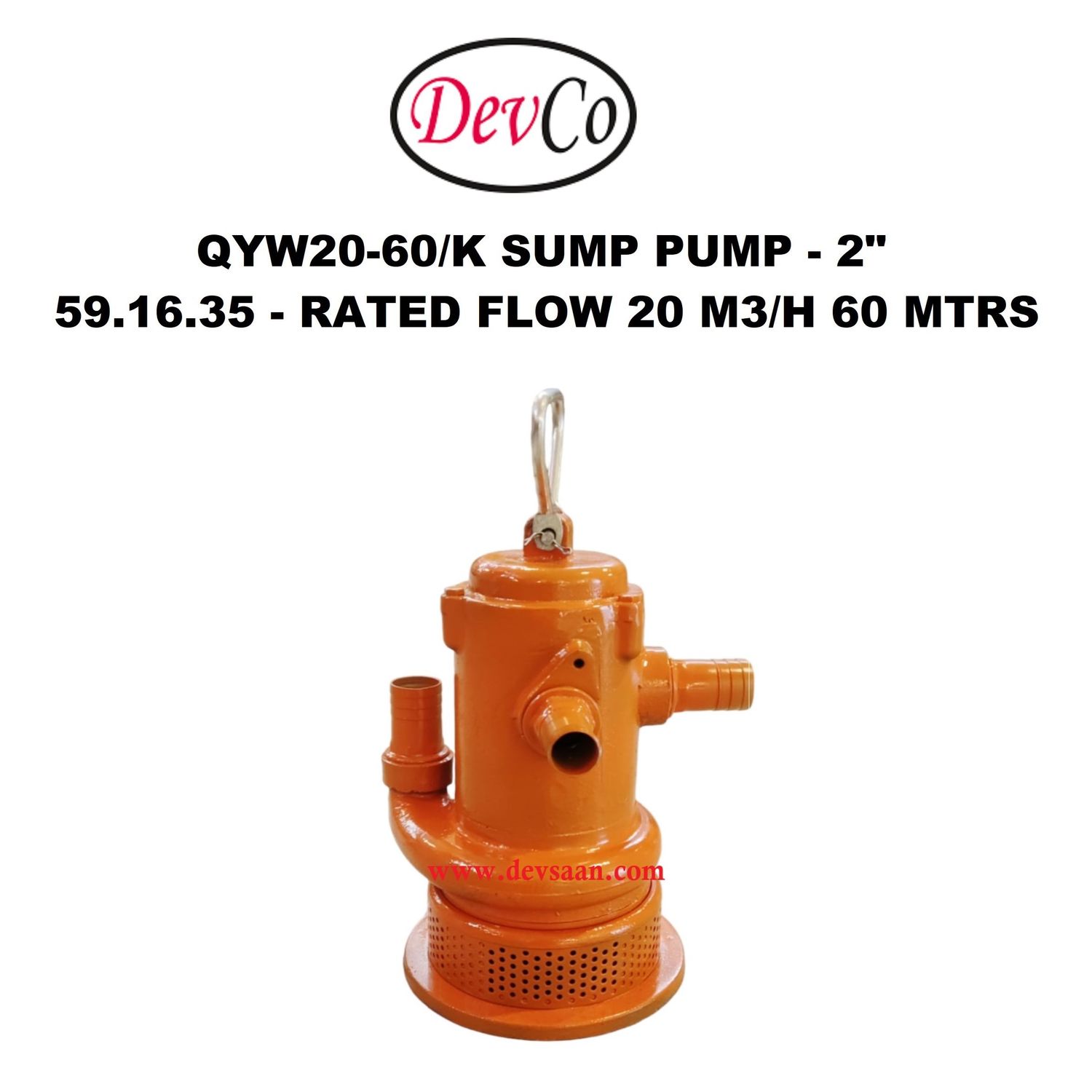 Pneumatic Sump Pump QYW20-60/K Pompa Celup Pneumatik 2"