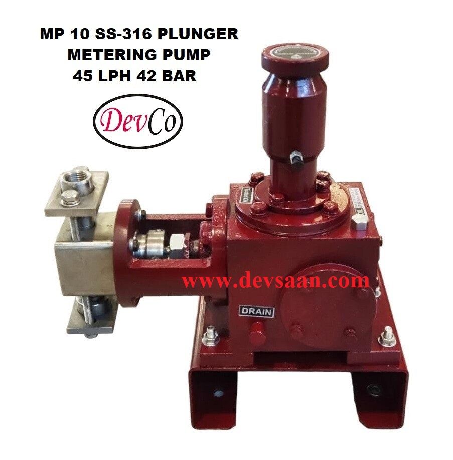 Pompa Dosing MP14542 SS-316 Plunger Metering Pump 45 LPH 42 Bar