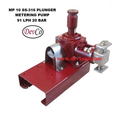 Pompa Dosing MP19120 SS-316 Plunger Metering Pump 91 LPH 20 Bar