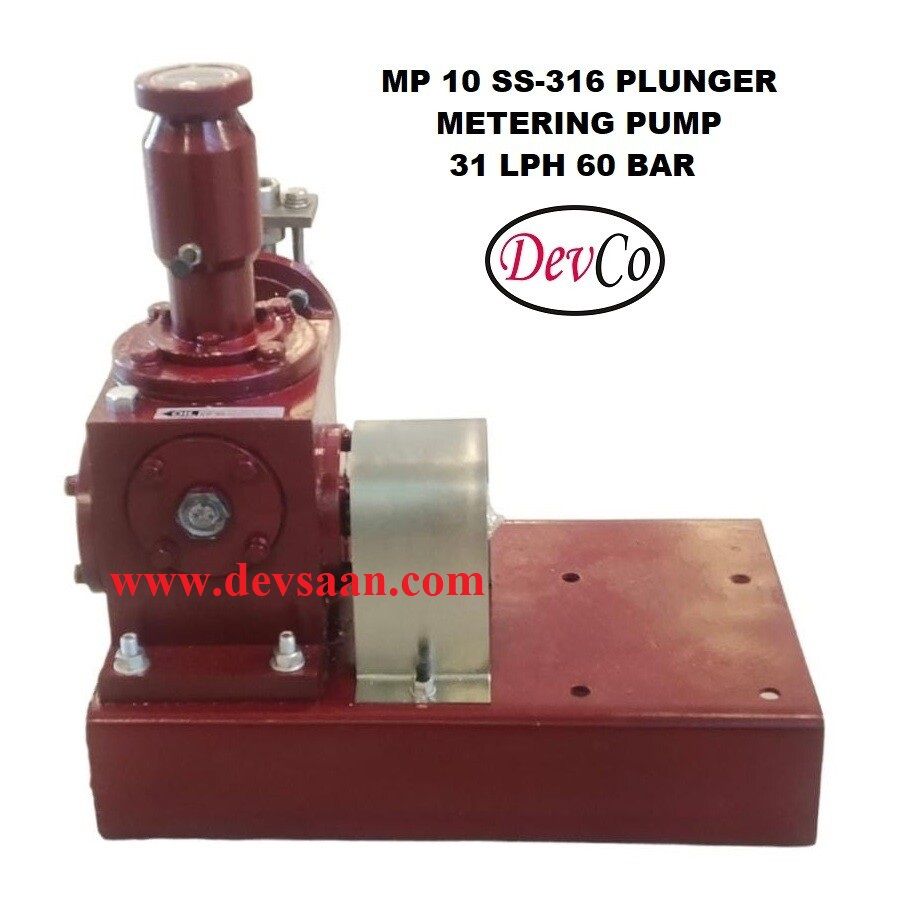 Pompa Dosing MP13160 SS-316 Plunger Metering Pump 31 LPH 60 Bar