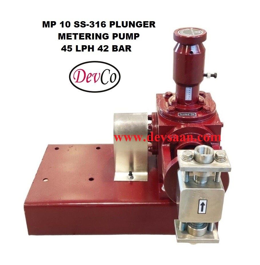 Pompa Dosing MP14542 SS-316 Plunger Metering Pump 45 LPH 42 Bar