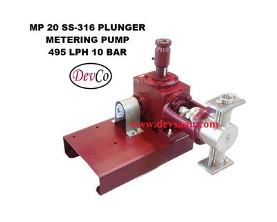 Pompa Dosing MP249510 SS-316 Plunger Metering Pump 495 LPH 10 Bar Pompa Dosing MP249510 SS-316 Plunger Metering Pump 495 LPH 10 Bar