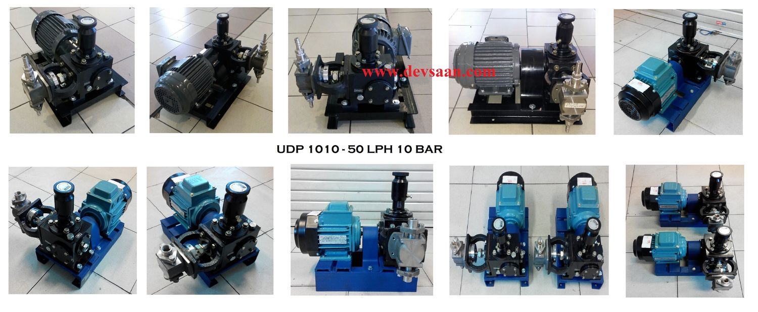 Pompa Dosing UDP 1010 SS-316 Plunger Metering Pump 50 LPH 10 Bar