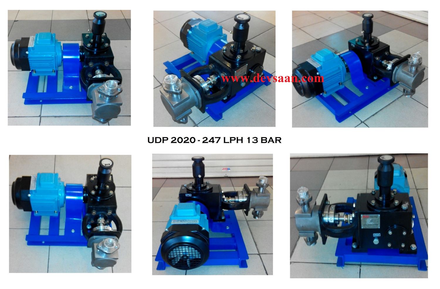 Pompa Dosing UDP 2020 SS-316 Plunger Metering Pump 247 LPH 13 Bar