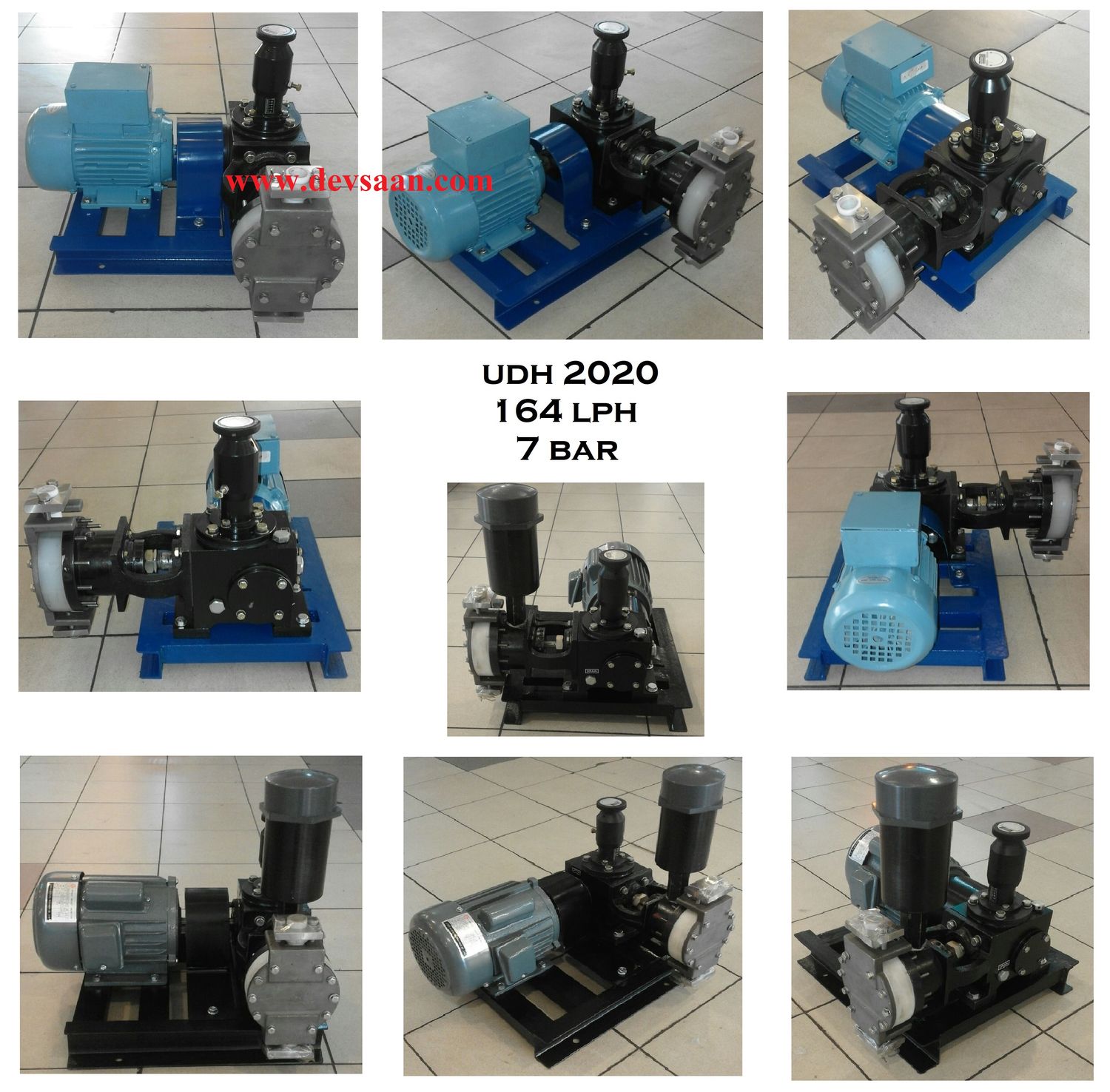 Pompa Dosing UDH 2020 Hydraulic Diaphragm Pump 164 LPH 7 Bar